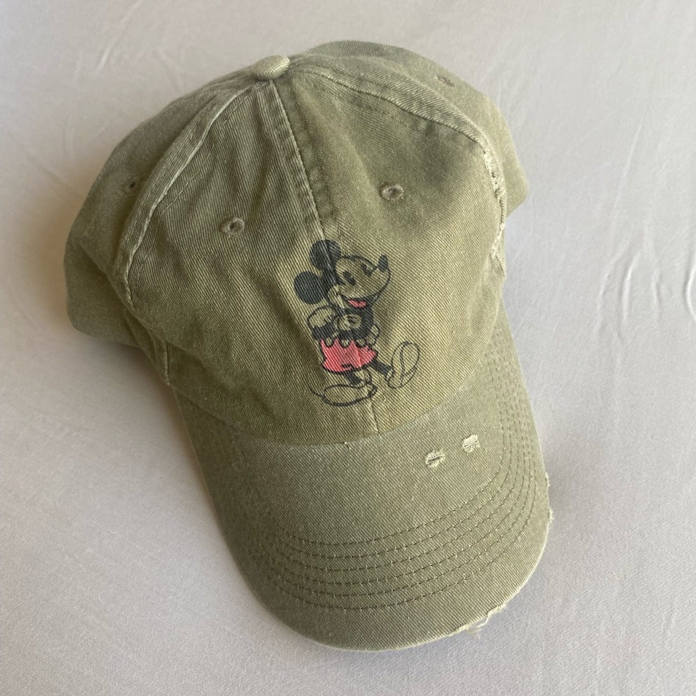 Mickey Mouse distressed baseball cap